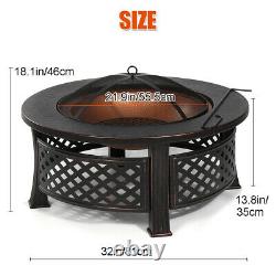Fire Pit Heavy Large Outdoor Firepit Garden Heater Table Ronde Bbq Brazier&grill