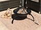 Fire Pit Round Patio Heater Log Bowl Barbecue Pliage Patio Garden Outdoor Camping