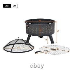 Firepit Bbq Grill Garden Patio Heater Poêle Fire Pit Brazier Barbecue