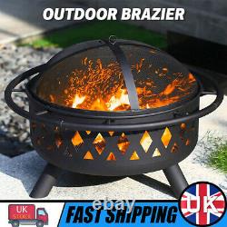 Firepit Firepit Outdoor Brazier Garden Bbq Round Stove Patio Heater 767652cm