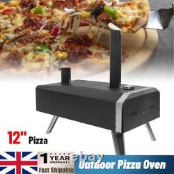 Four à pizza au bois 12 portable Four de cuisson extérieur Bbq pour jardin Stock au Royaume-Uni