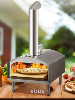Four à pizza portable VEVOR à bois 12 pizzas avec chauffage rapide pour l'extérieur