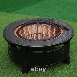 Foyer Extérieur Bbq Firepit Garden Brazier Stove Patio Heater Grill Firebowl XL
