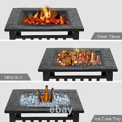 Foyers Extérieurs Pour Jardin Barbecue Brazier Table Brazier Patio Heater/bbq/ice