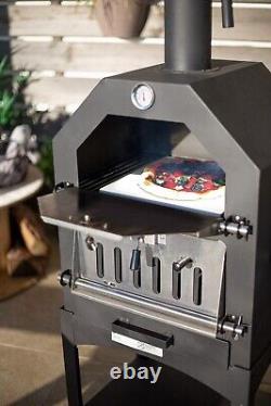 Fumoir de four à pizza en bois multifonctionnel pour barbecue extérieur / 163 cm