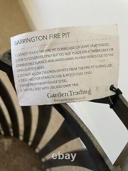 Garden Trading Barrington Fire Pit Basket Brand New Wought Iron
