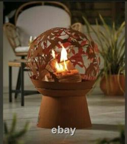 Gardenline Oxydée Fire Pit Globe Livraison Gratuite