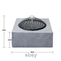 Grand Firepit Barbecue Grill Barbecue Fire Bowl Log Wood Burner Outdoor Garden Heater