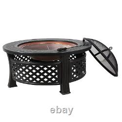 Heatsure Extérieur Multifunctional Fire Pit Garden Bbq Brazier Round Patio Heater