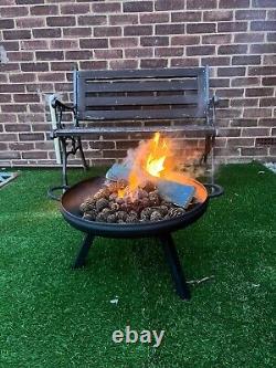 Jardin de terrasse avec fosse à feu, barbecue extérieur, chauffage, gril de camping - Livraison rapide gratuite au Royaume-Uni