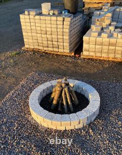 Kit de fosse à feu de 78 cm - Cheminée sans fumée en pierre de béton et brique barbecue chauffage brûleur