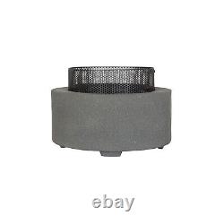 Le brûleur de bûches en acier gris ovale pour extérieur La Hacienda Firepit Heater 500 x 400mm