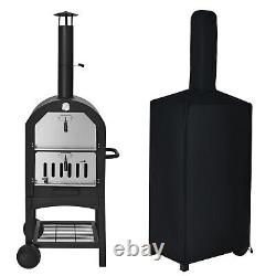 Machine À Pizza Extérieure Oven Portable Wood Fire Pizza Maker Avec Couvercle Imperméable
