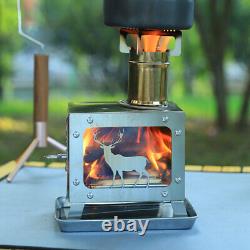 'Mini brûleur à bois de chauffage en acier inoxydable pour l'extérieur pour rester au chaud'