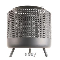 Panier de feu en bois RedFire Midland + Grille de barbecue