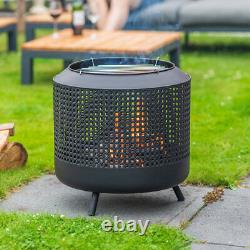 Panier de feu en bois RedFire Midland + Grille de barbecue