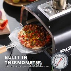 Pizzello Propane Et Bois Au Four À Pizza Extérieur Avec Pierre, Pizza Peel, Couverture