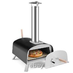 Portable Extérieur Pizza Oven Wood Fired Backyard Pizza Maker Avec 13'' Pizza Stone
