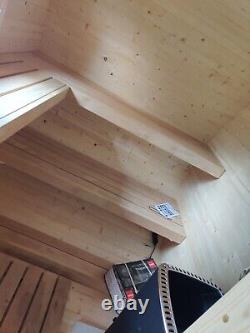 Sauna Extérieur Oval Garden De 4m Avec Chauffage Électrique Harvia / Bois
