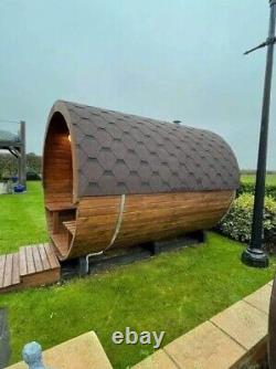 Sauna tonneau à bois