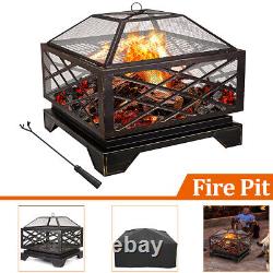 Singlyfire 26 Extérieur Fire Pit Garden Camping Patio Heater Log Burner Bbq Grill
