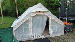 Tente de cuisine portable pliante ultralégère pour le camping en plein air avec chauffage au feu de bois en verre