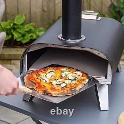 Zanussi ZPO1BPC Four extérieur 12 pouces Four à pizza portable au bois avec pellets